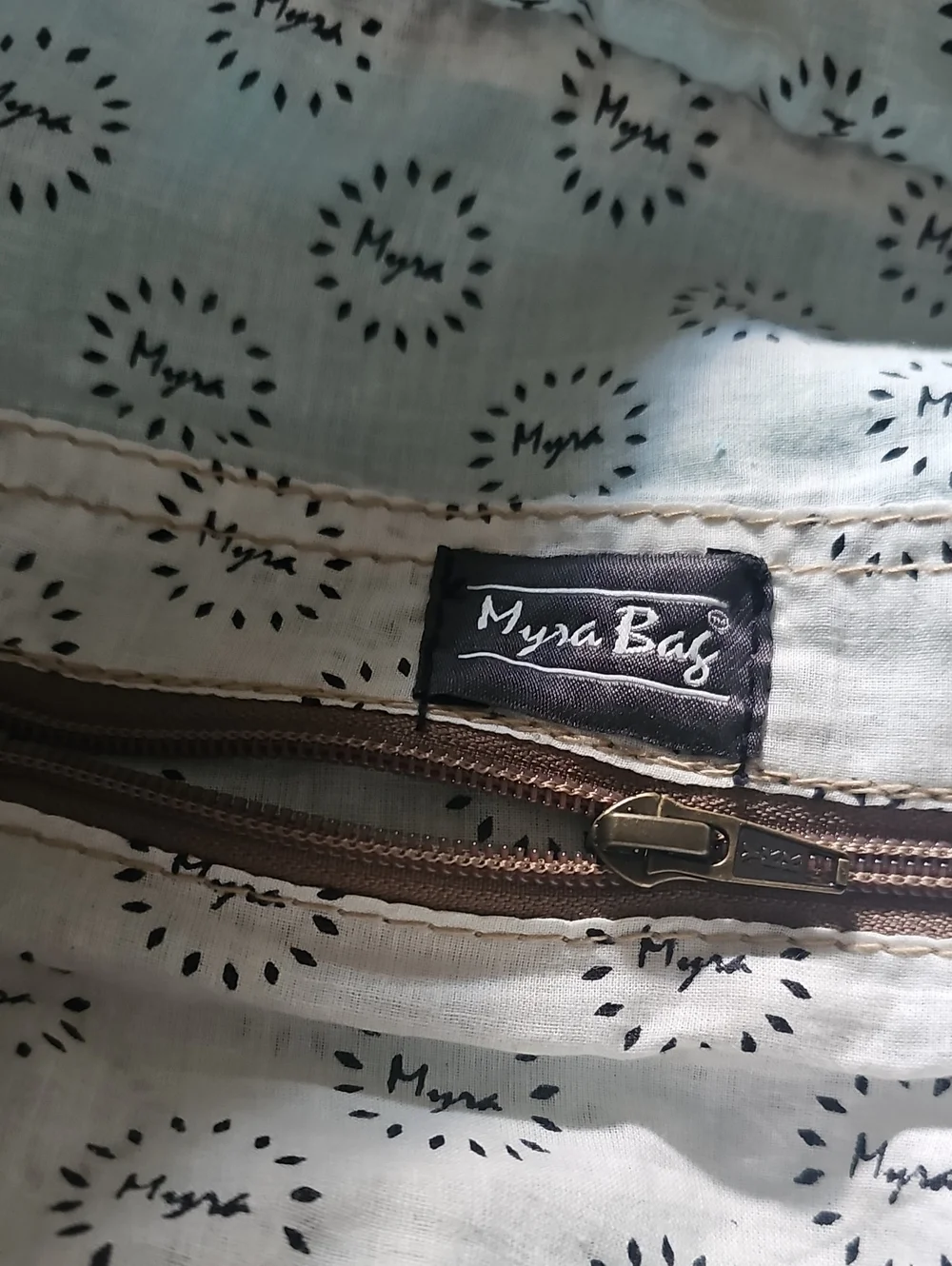 Myra Bag Aqua Blue Denim Zippered Beachy Shoulder Bag